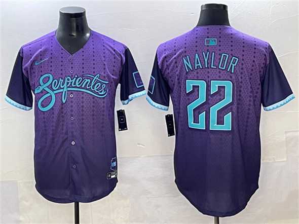 Mens Arizona Diamondbacks #22 Josh Naylor Purple 2025 City Connect Limited Stitched Jersey->arizona diamondbacks->MLB Jersey
